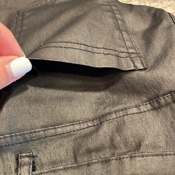 Fashionnova Skinny Faux Leather Stretch Jeans Size S Moto Biker Grunge - Picture 10 of 11